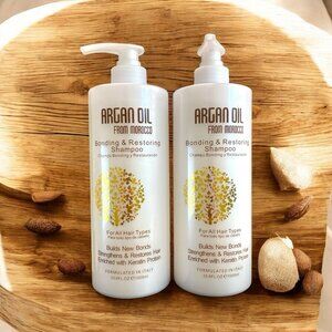 Argan Oil Bonding & Restoring Shampoo for All Hair Types  Keratin From Morocco 2